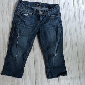 💚Seven7 cropped distressed jeans